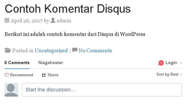 Cara Memasang Komentar Disqus di Blog WordPress  Blogspot 