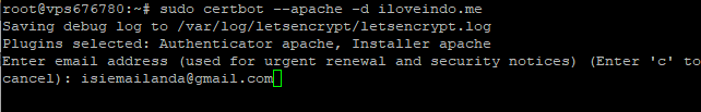 Cara Install SSL Let’s Encrypt di Debian 9 